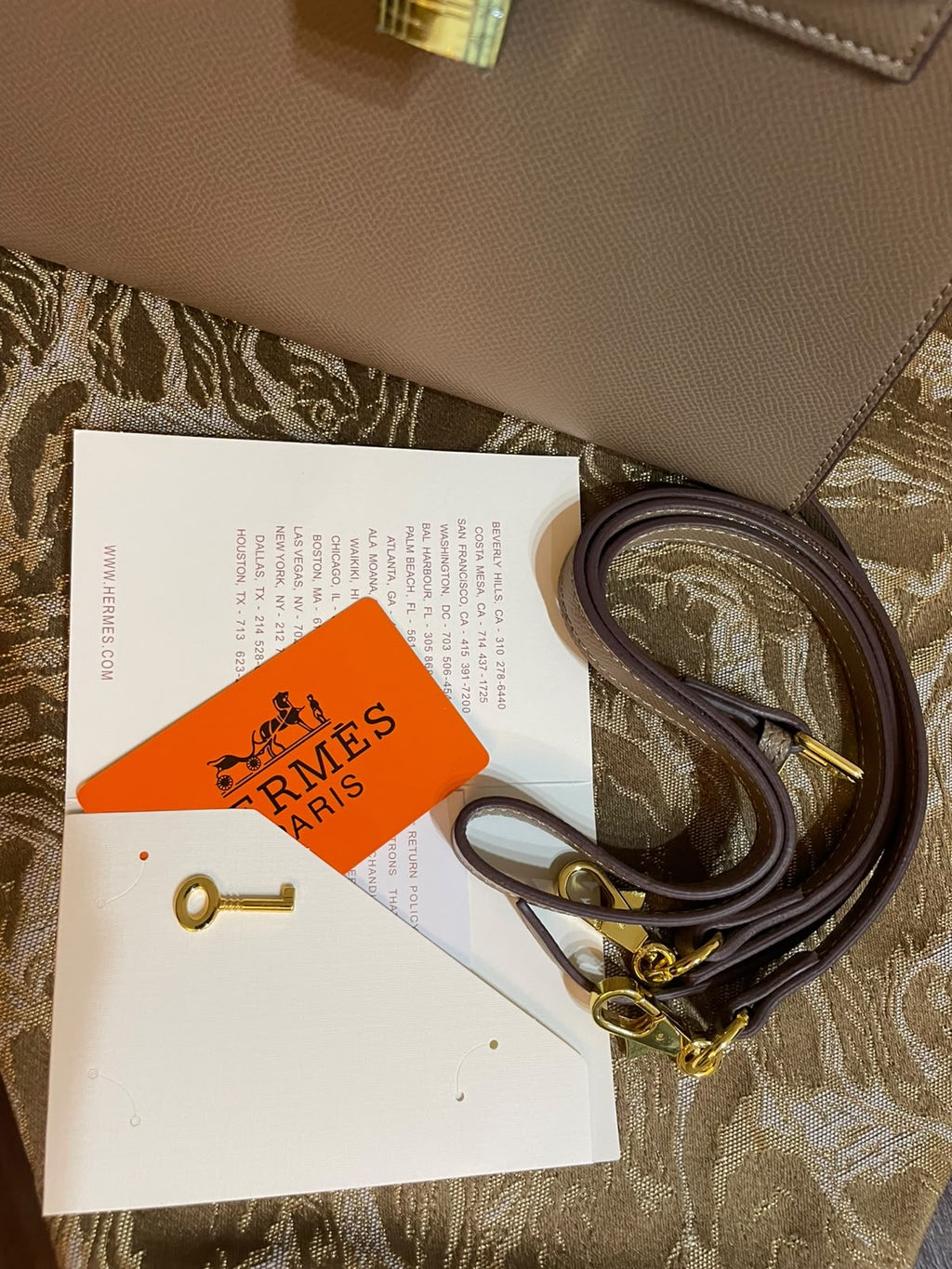 H£rmes Kelly Signature Bag -Greige BOX PACKING