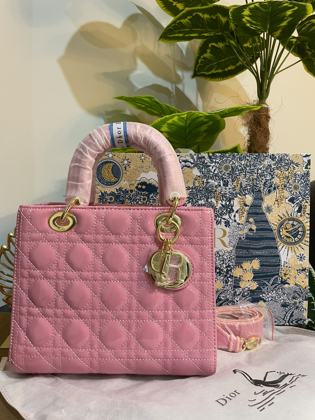 L@dy Dior Patent Leather - Pink