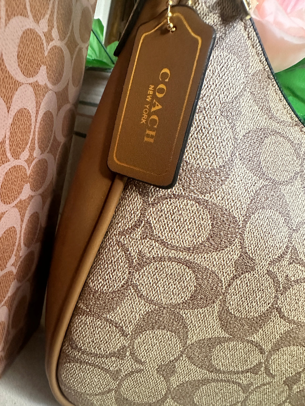 Co@ch Teri Hobo Signature Bag - Tan Brown BOX PACKING