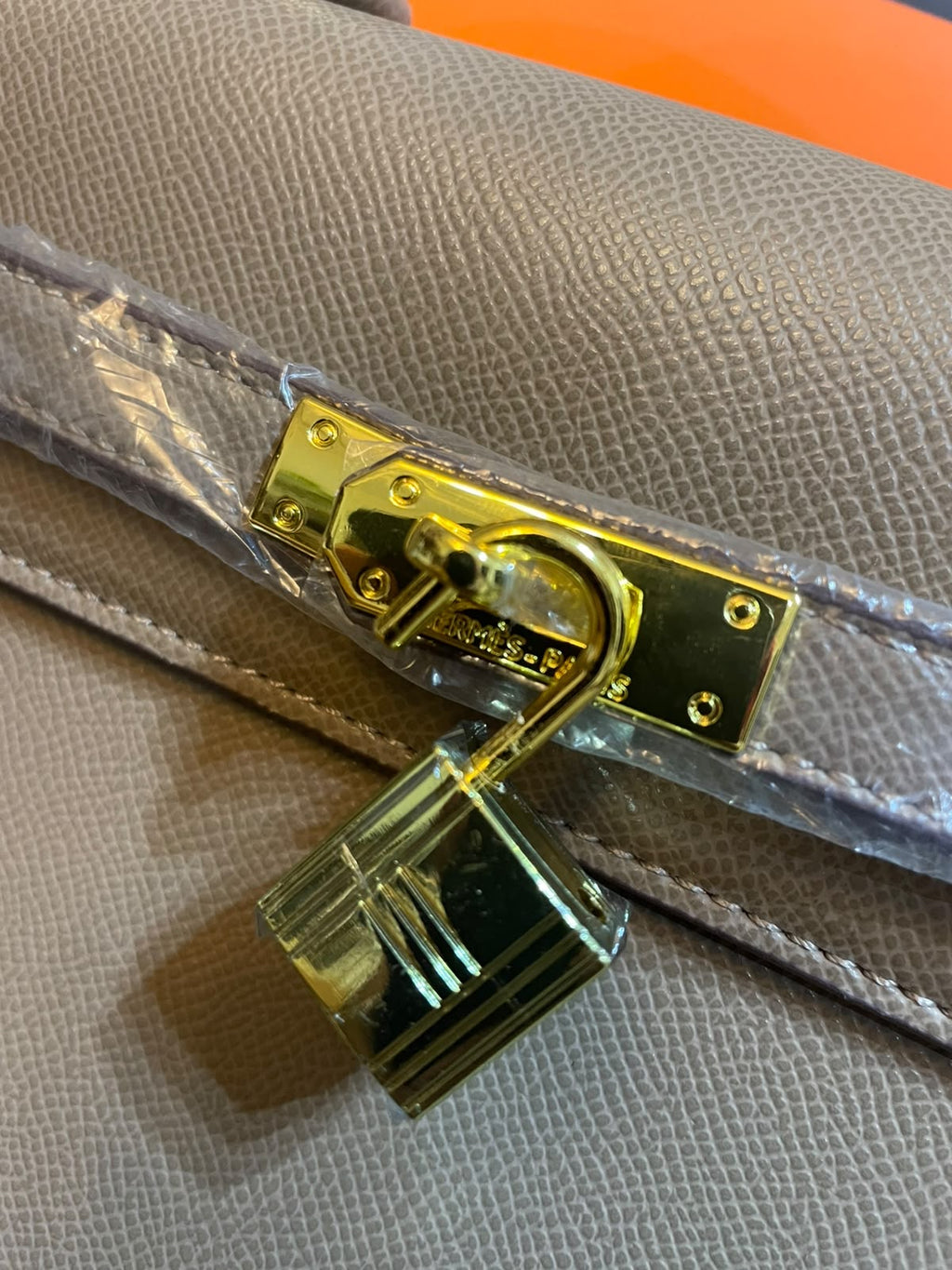 H£rmes Kelly Signature Bag -Greige BOX PACKING