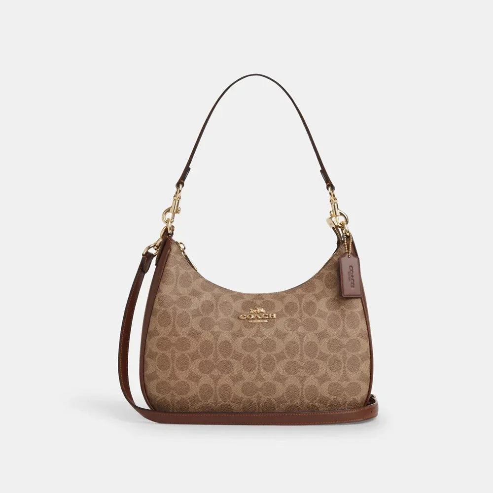 Co@ch Teri Hobo Signature Bag - Tan Brown BOX PACKING