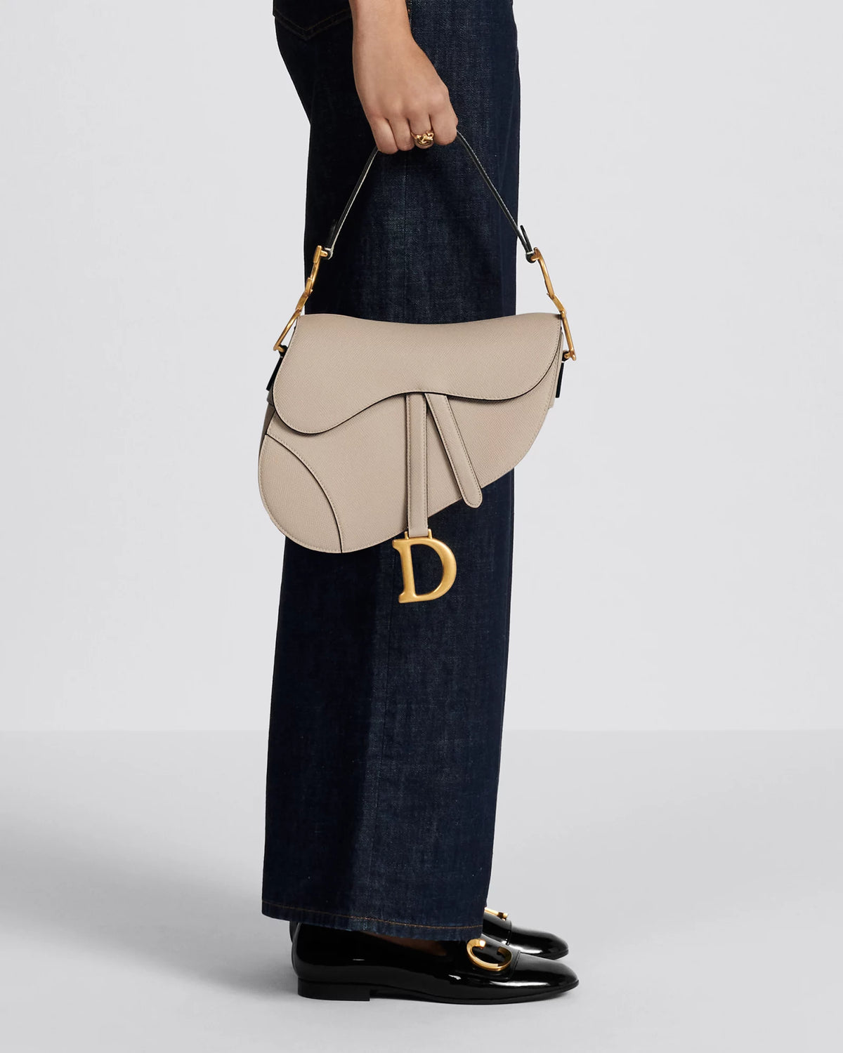 Di0r Saddle Bag - Beige BOX PACKING