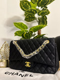 Ch@nel quilted classic Flap bag - Black