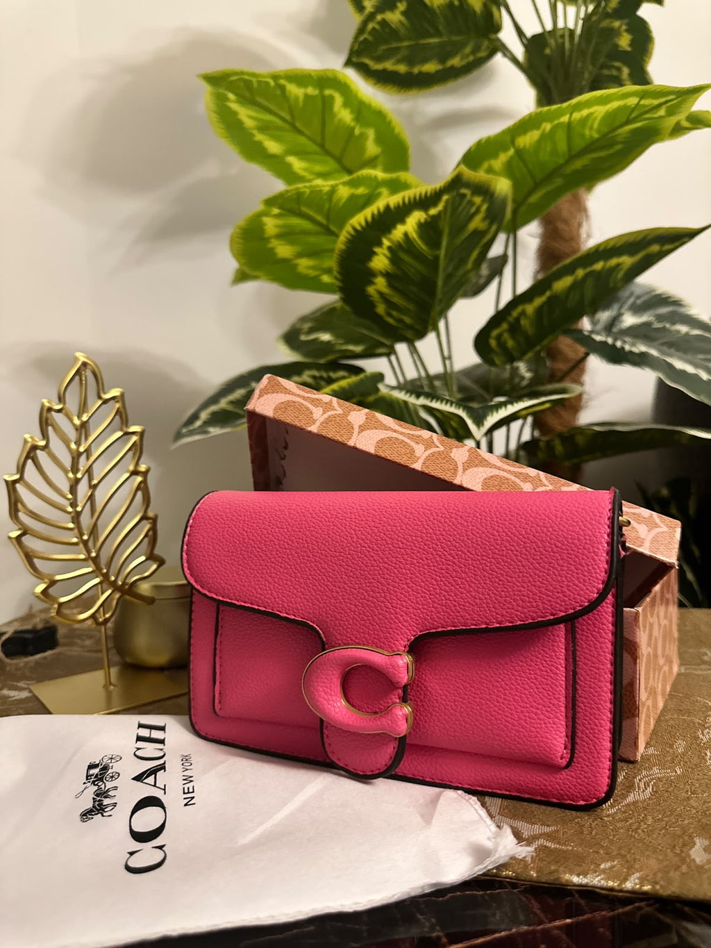 Co@ch tabby clutch - Pink BOX PACKING