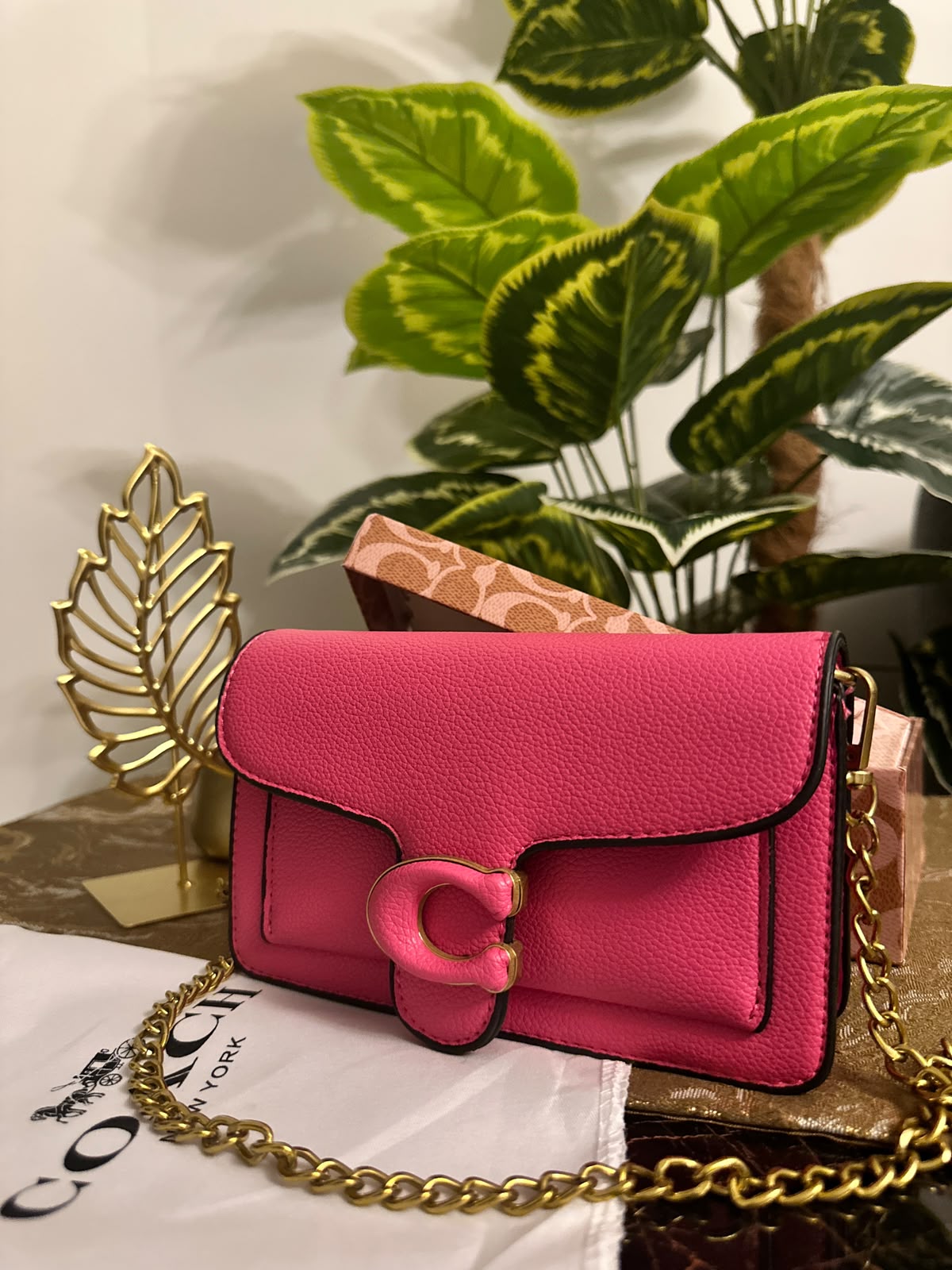 Co@ch tabby clutch - Pink BOX PACKING
