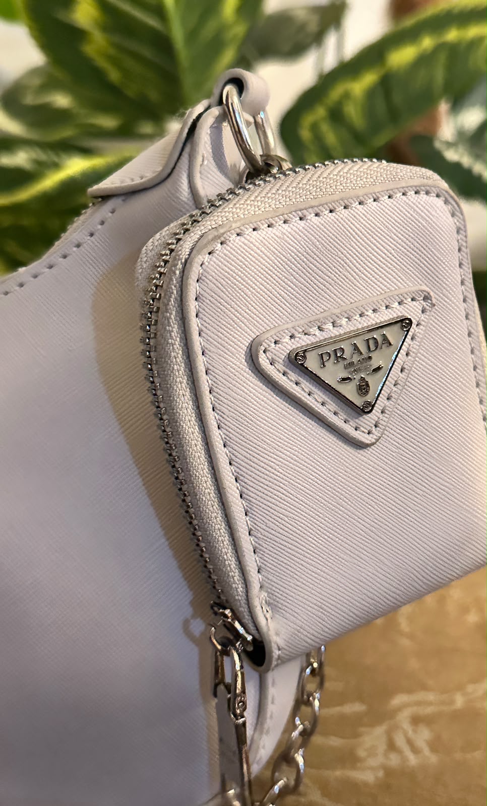 Pr@da Saffiano bag - White BOX PACKING