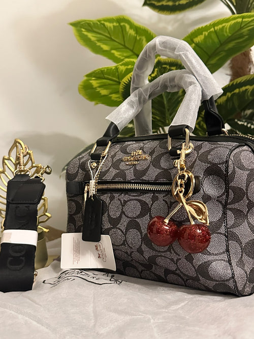 Co@ch Rowan Satchel bag - Black gray