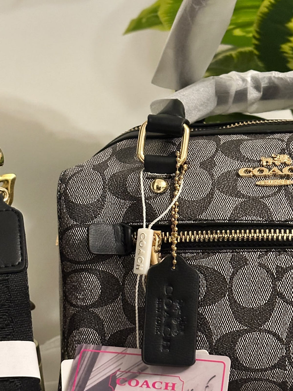 Co@ch Rowan Satchel bag - Black gray