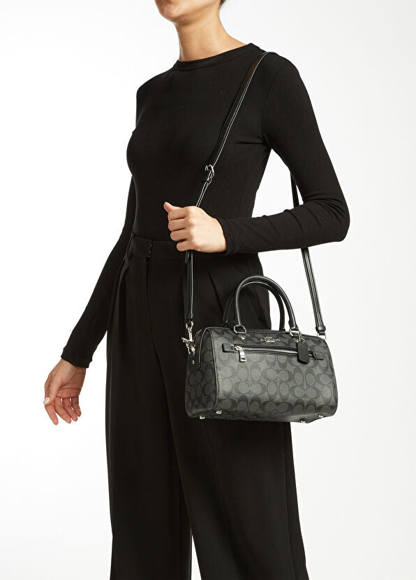 Co@ch Rowan Satchel bag - Black gray